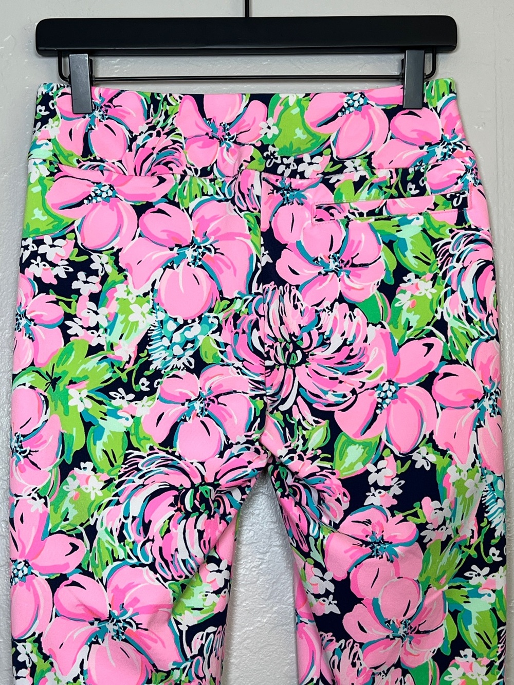 LILLY PULITZER Women’s Size 2 Pink Floral Luxletic Pull-On Ankle Golf Pant - Picture 8 of 13